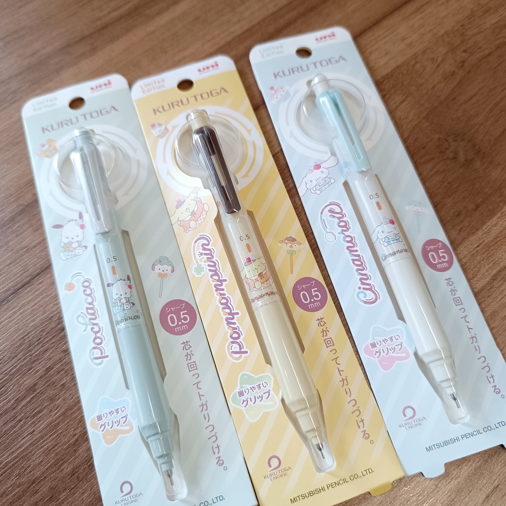 日本UNI．KURU TOGA 0.5mm 旋轉自動鉛筆 三麗鷗聯名款