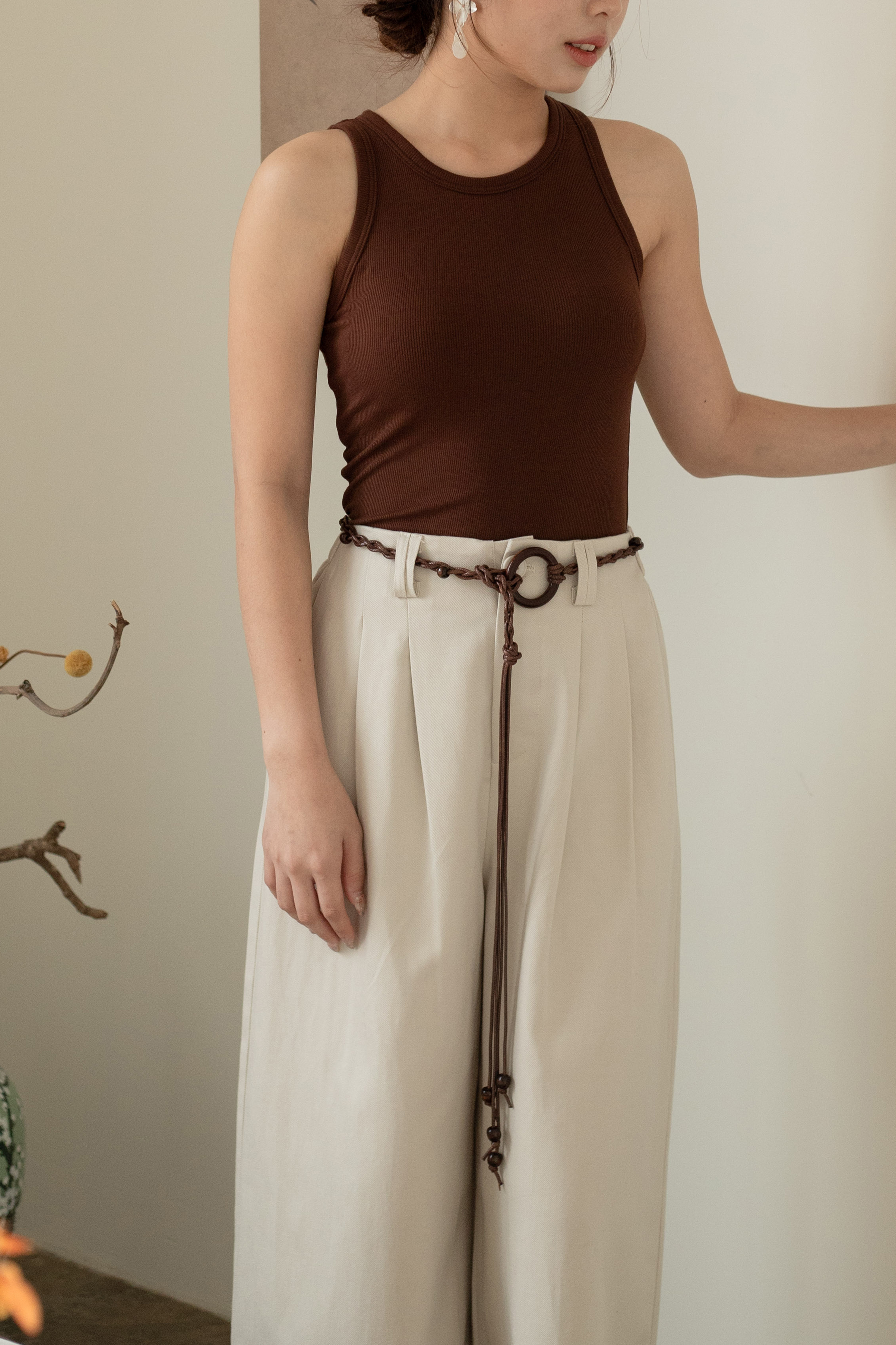 Mira Braid Strap Belt -D106