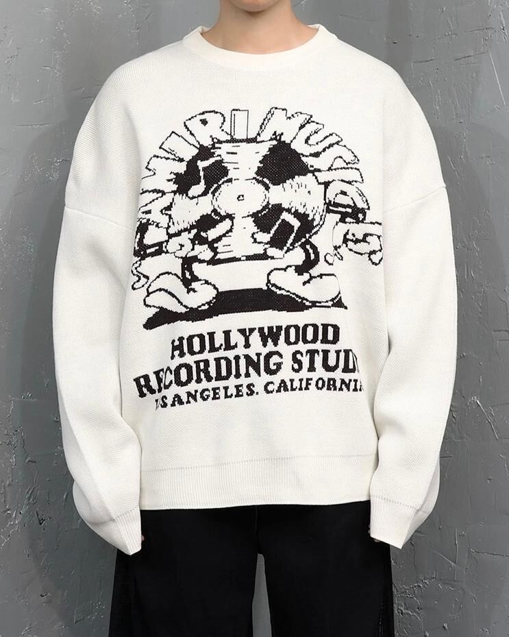 英文字圖案針織衫 Tac-0372T