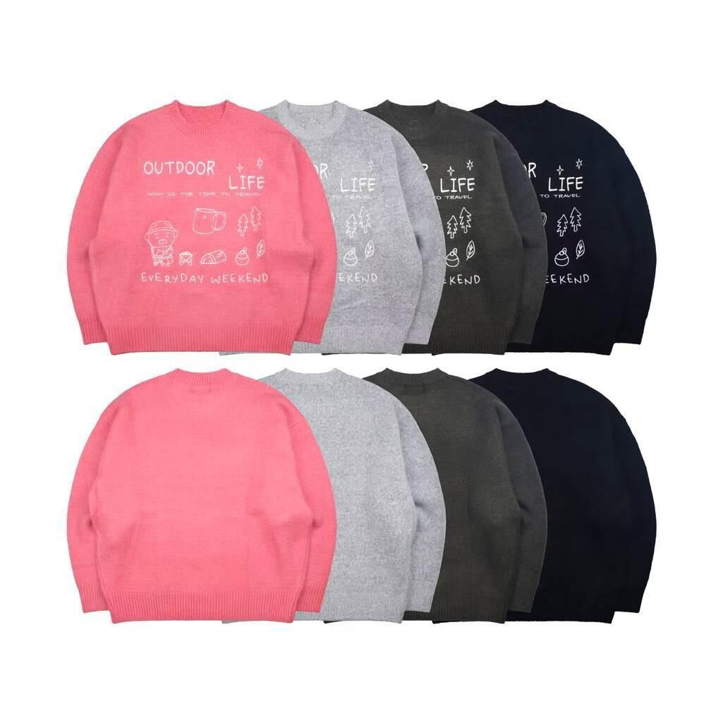 英文字圖案針織衫 Tac-0373T