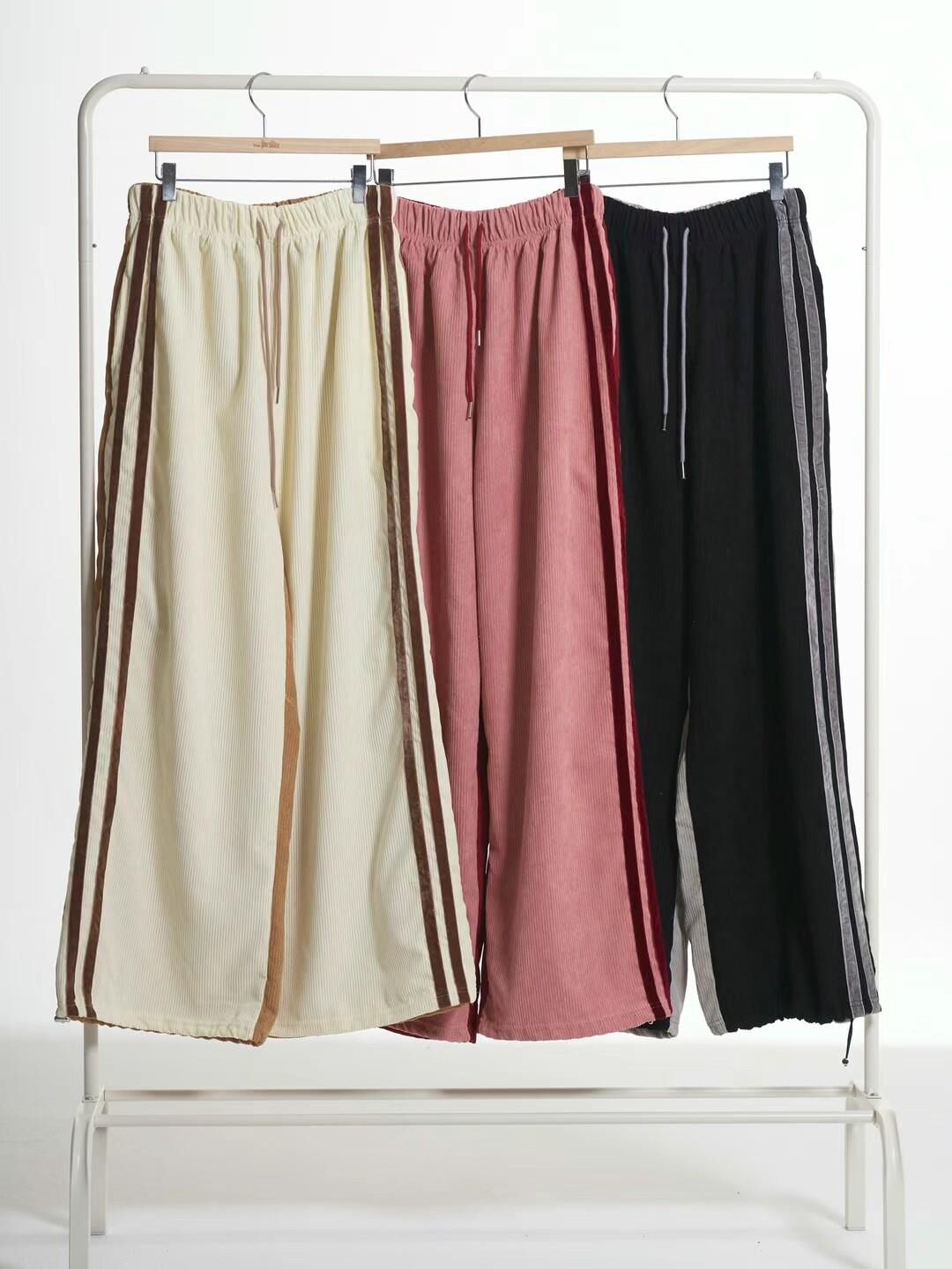 拼色雙間可束腳運動褲 Tac-0374P