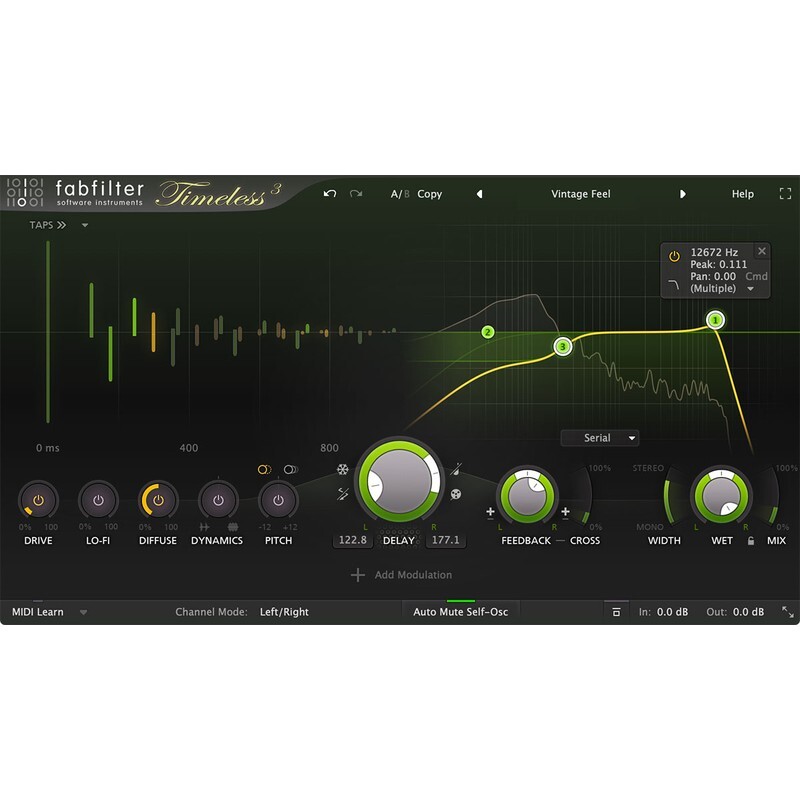 FabFilter Timeless 3｜磁帶延遲回聲效果器
