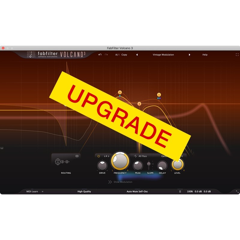 FabFilter Volcano 3 Upgrade｜濾波效果器插件