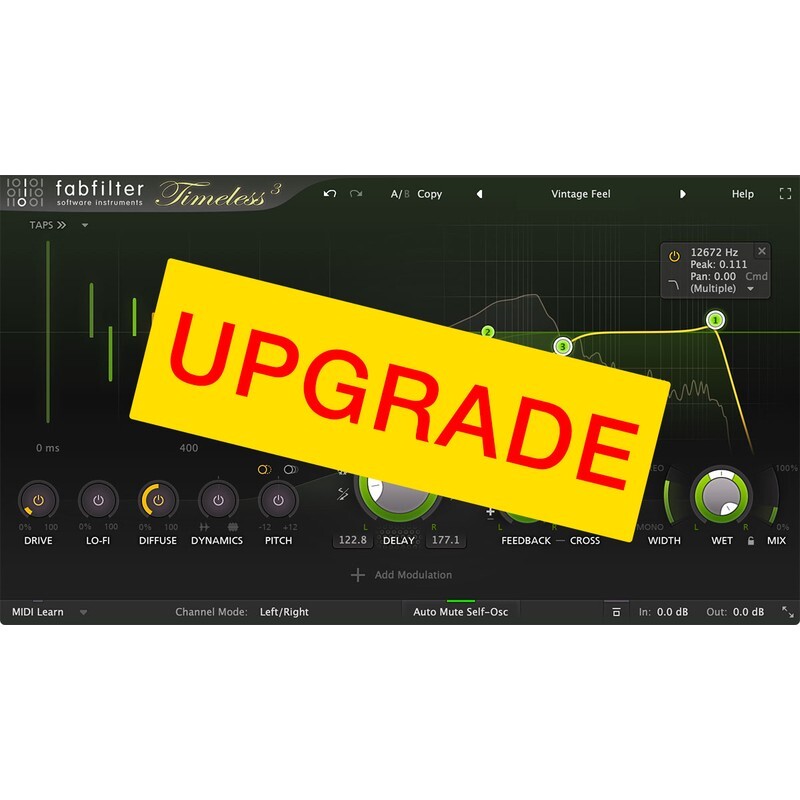 FabFilter Timeless 3 Upgrade｜磁帶延遲效果器插件