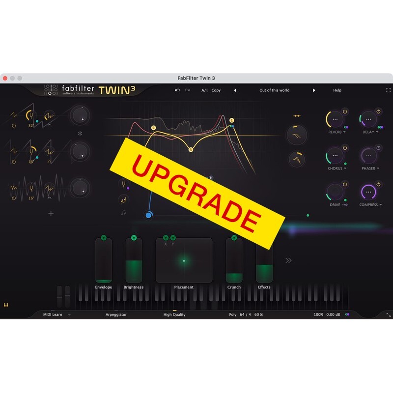 FabFilter Twin 3 Upgrade｜虛擬合成器音源軟體