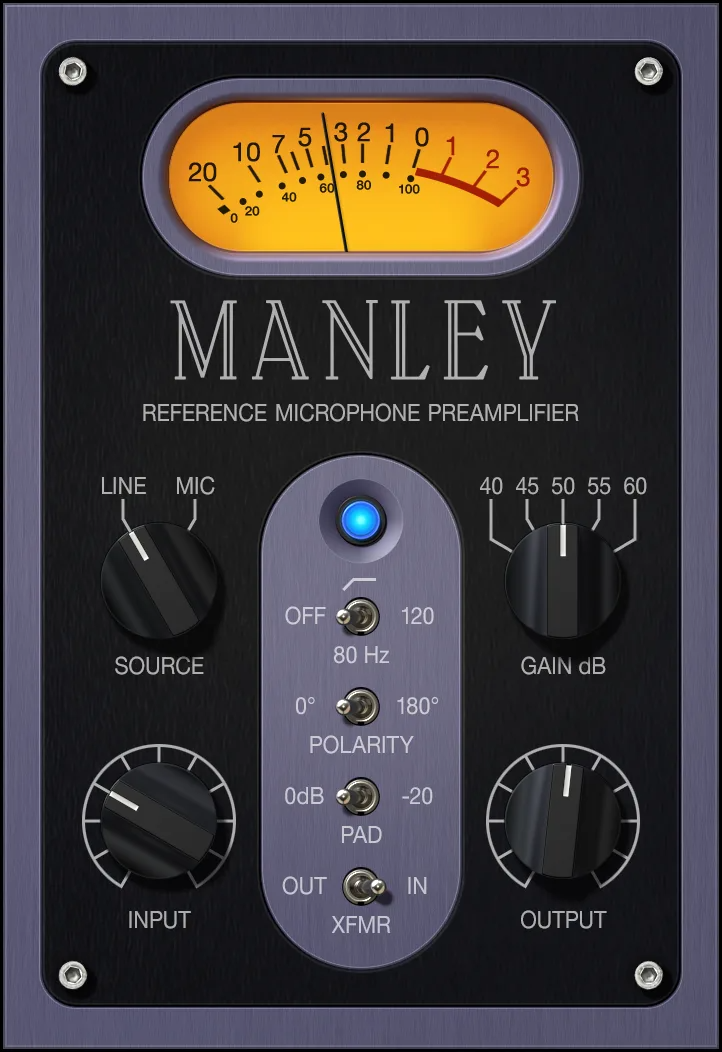 Universal Audio Manley Tube Preamp｜真空管前級效果器