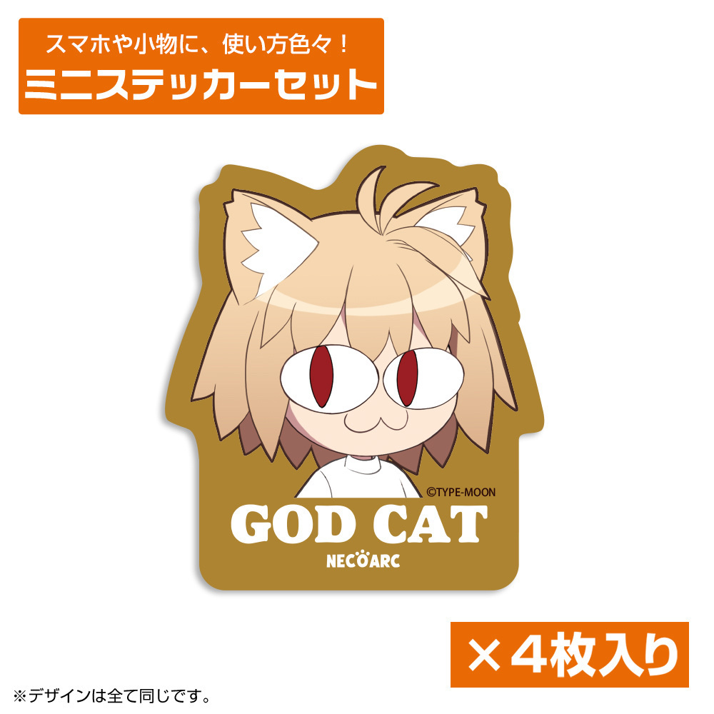 Cospa 011226 GOD CAT ネコアルク ミニステッカーセット [月姫 -A piece of blue glass moon-]