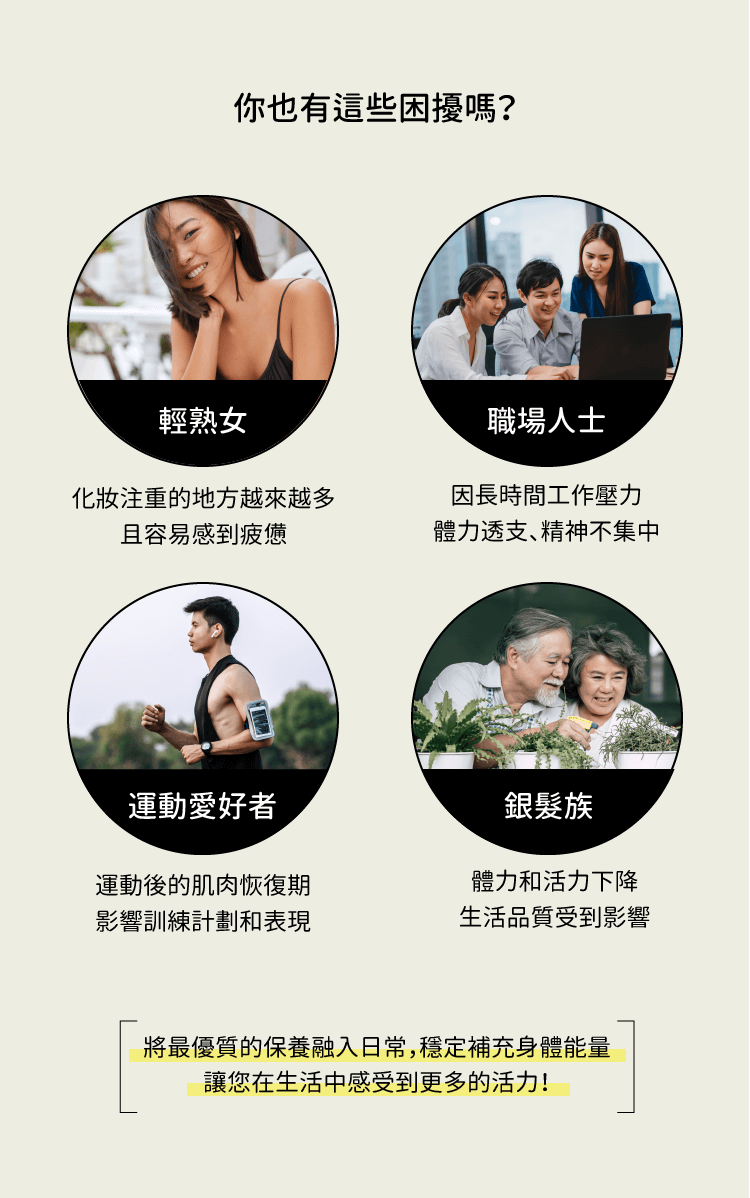 適合服用NADH的族群