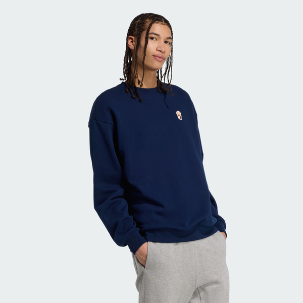 Adidas 愛迪達 M Dog Sock Swt JW8520 男 長袖上衣 休閒長袖 深藍 亞版