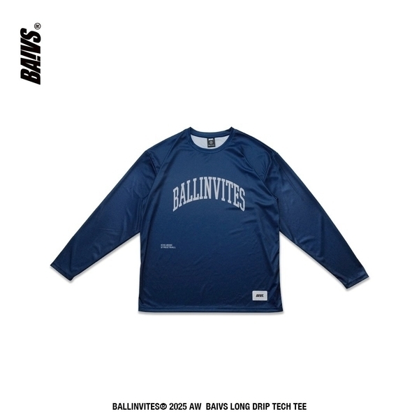 Baivs Long Drip Tech Tee BLT4115B 男 球參 長袖上衣 休閒長袖 機能 排汗 藍