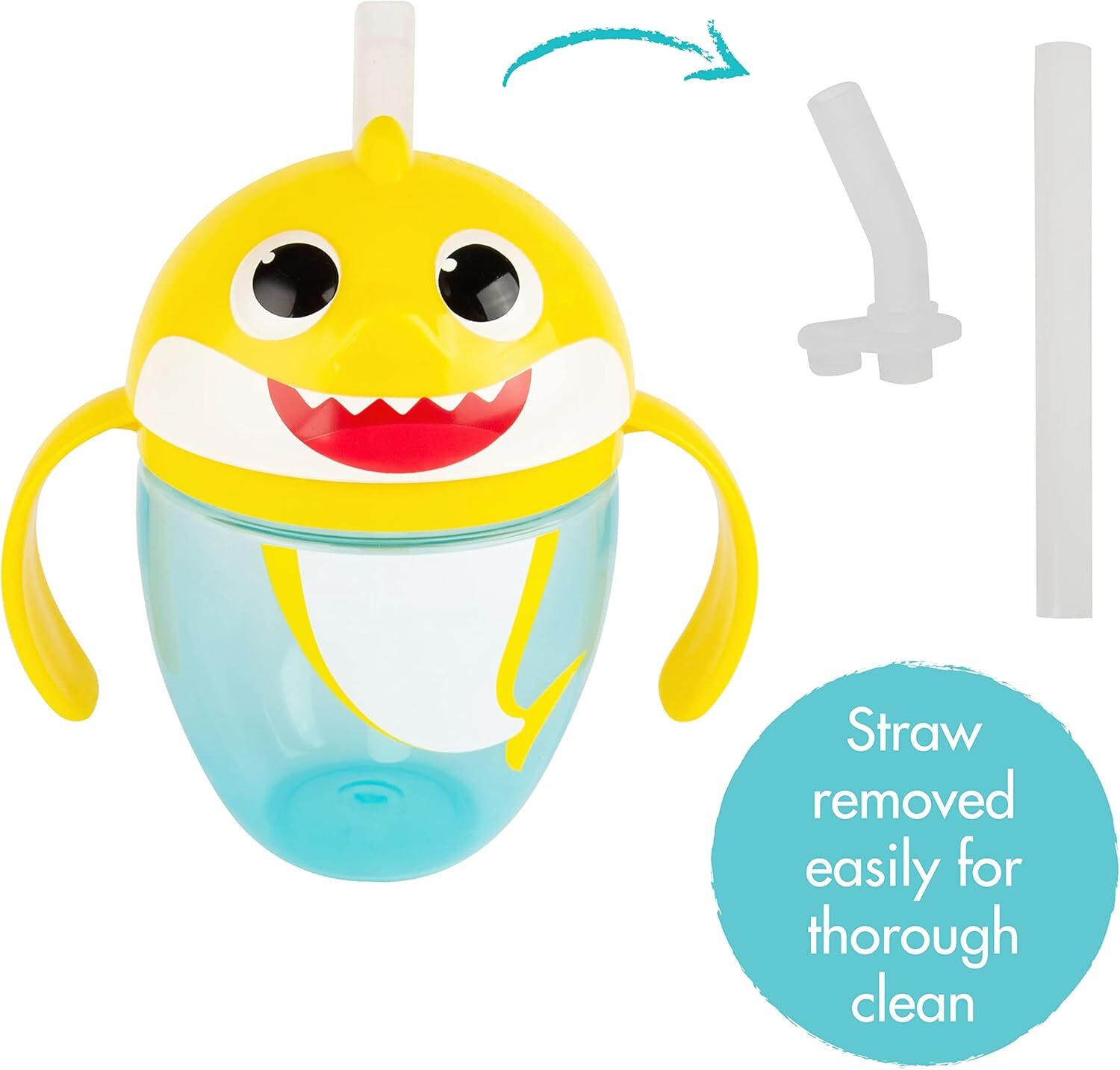 The First Years Baby Shark 吸管杯 適合 9 個月及以上的幼兒杯