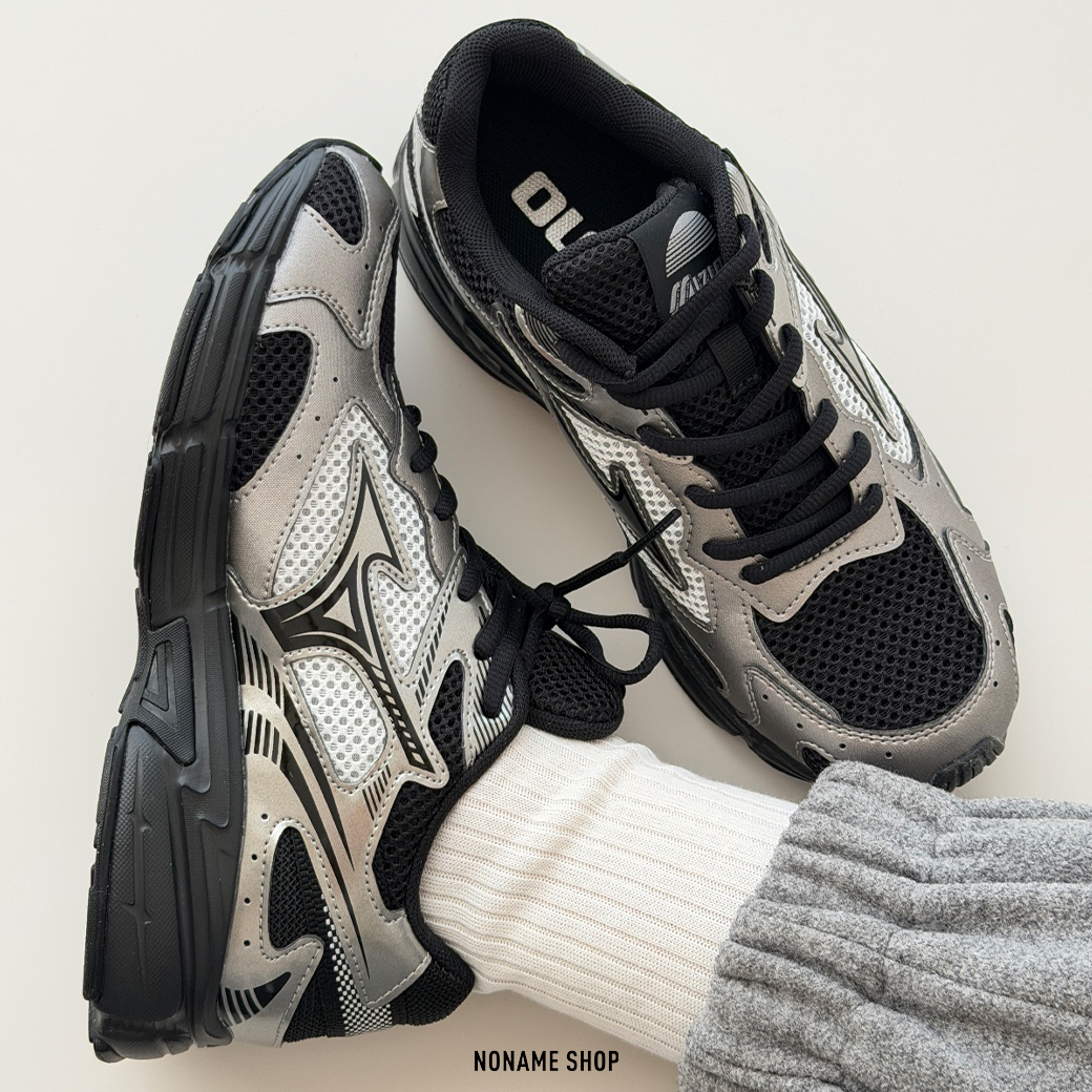 みー MIZUNO Speed 2K 美津濃復古機能跑鞋Y2K 2026 黑馬液態黑銀(男/女款)