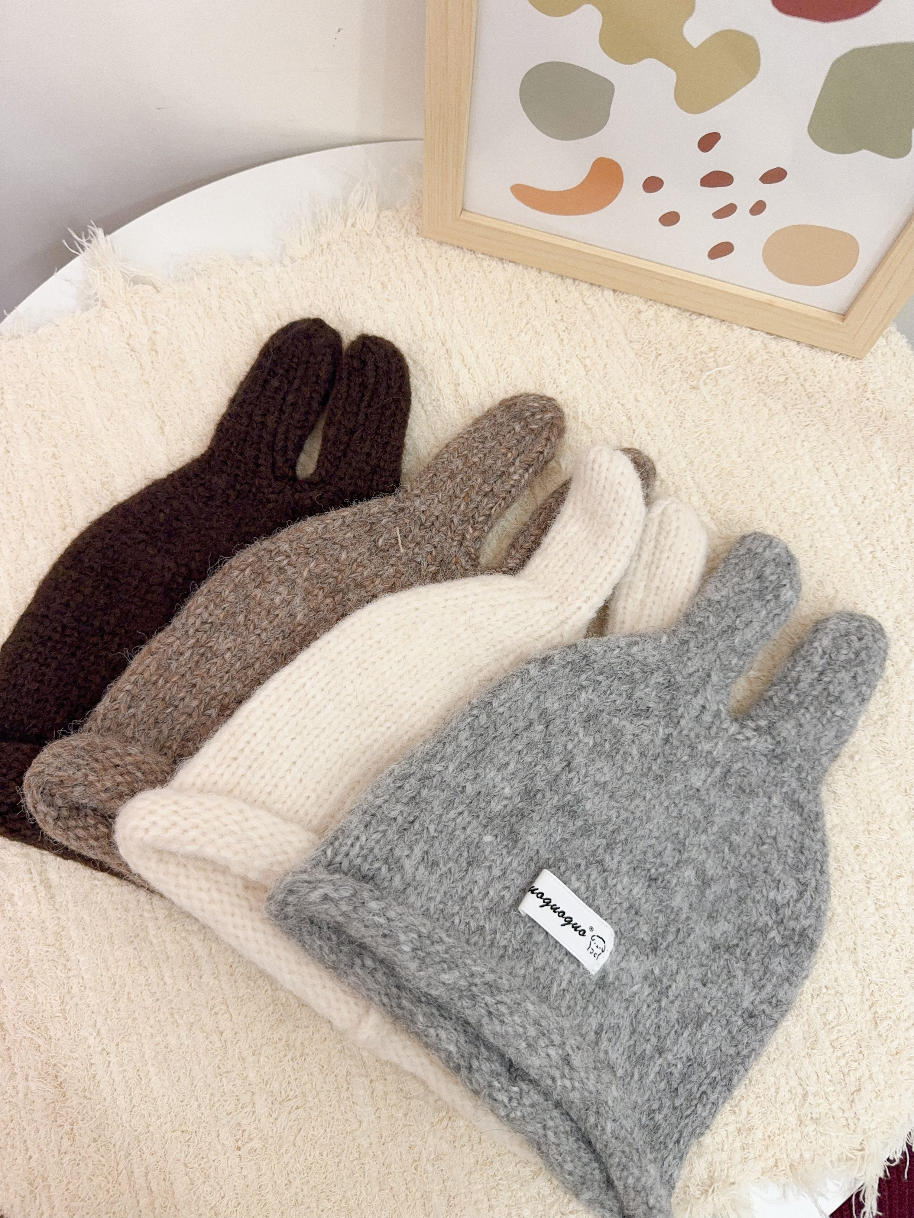 超可愛兔耳朵毛帽