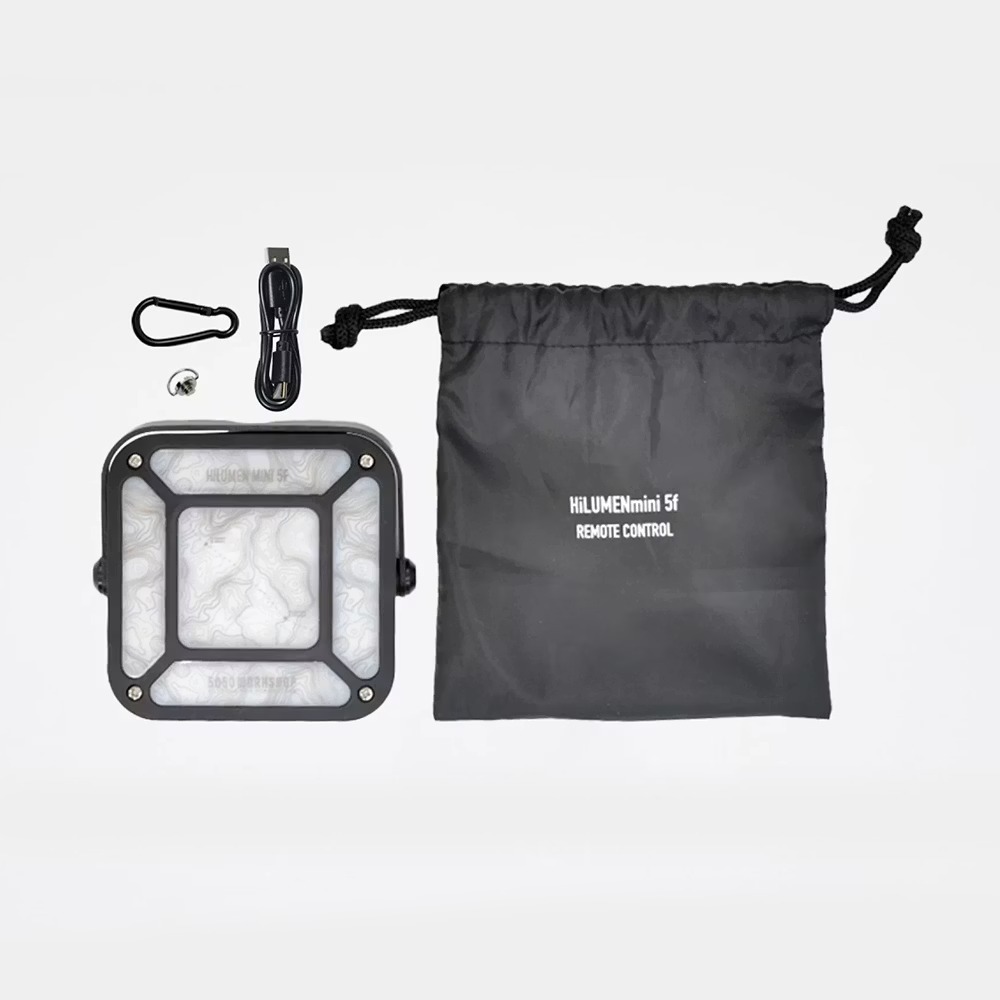 【5050WORKSHOP】HiLUMEN mini 5f REMOTE CONTROL可遙控露營燈 黑