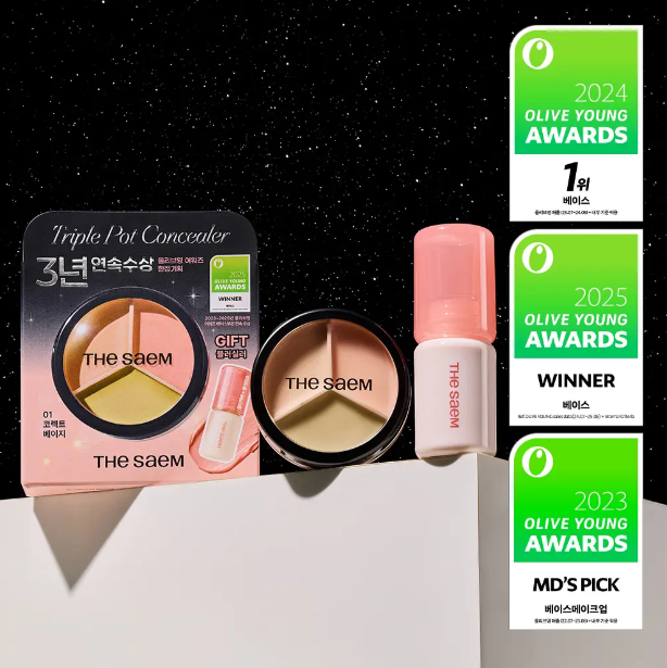 THE SAEM Smooth Perfect 3-in-1 Concealer with Free Blush Set
