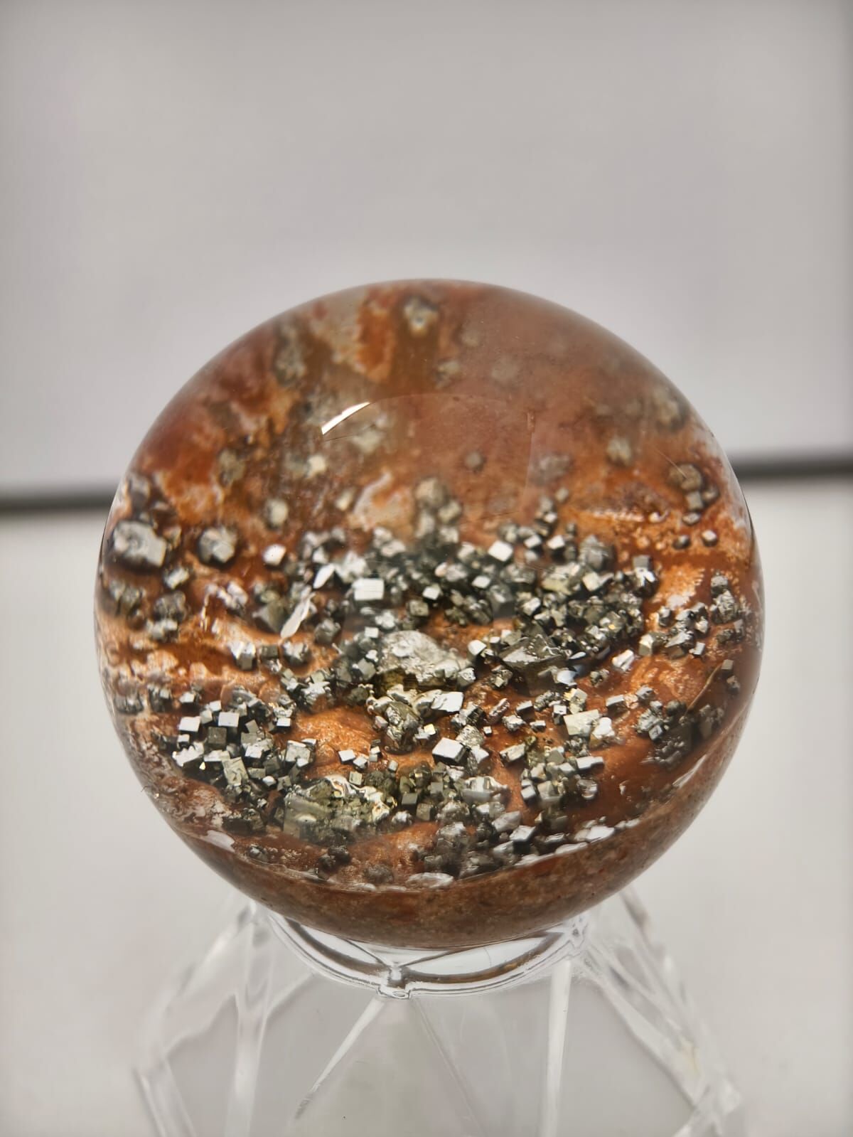 0102CYST07-水晶CS-金礦發財水晶球(送底座) [只限20個] (A7)