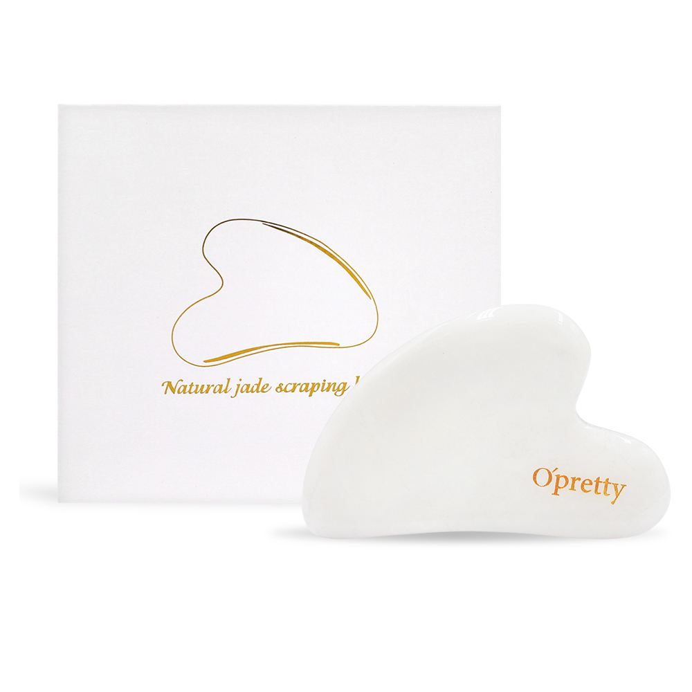 O'Pretty 歐沛媞 按摩刮痧板-心型 白玉/黑曜石能量/太赫茲能量