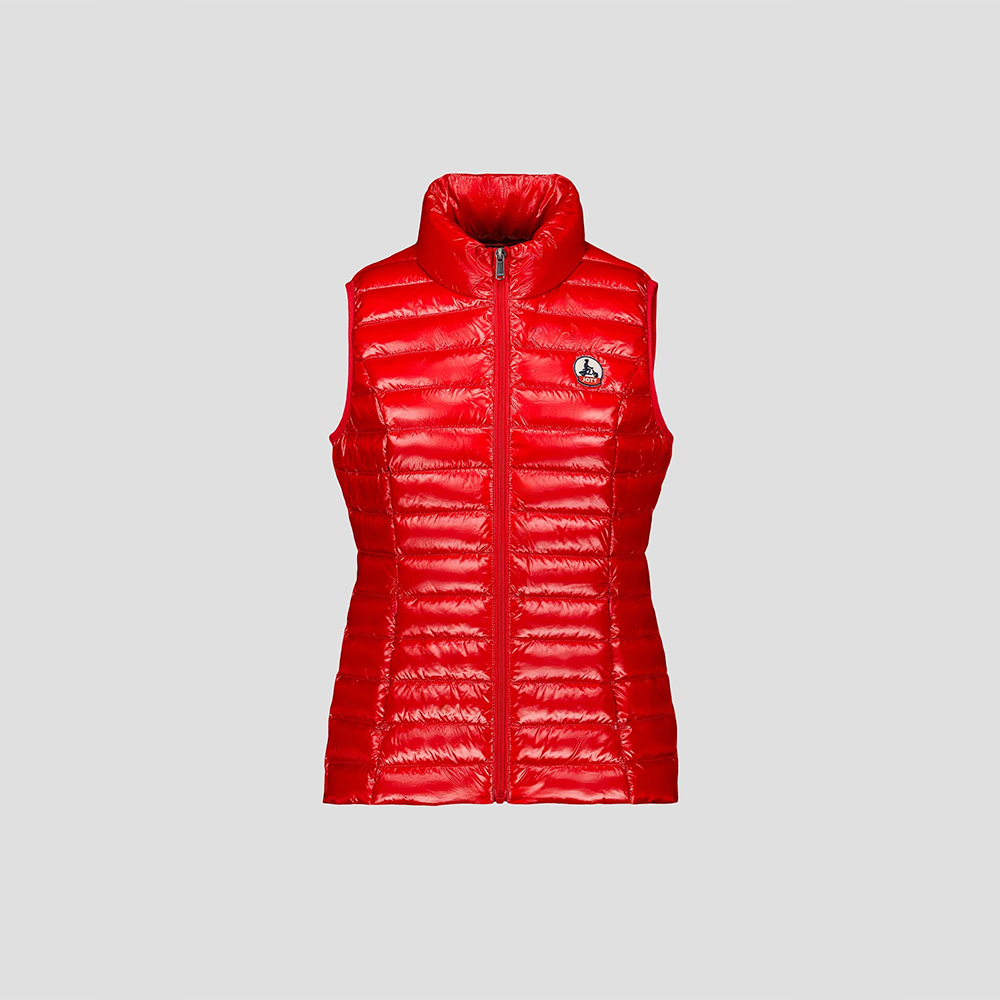 【JOTT】SED流行款立領羽絨背心(紅)