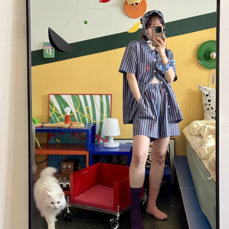 danceonthefloor | 不沾毛大人短袖睡衣 （8種顏色 3種尺寸）