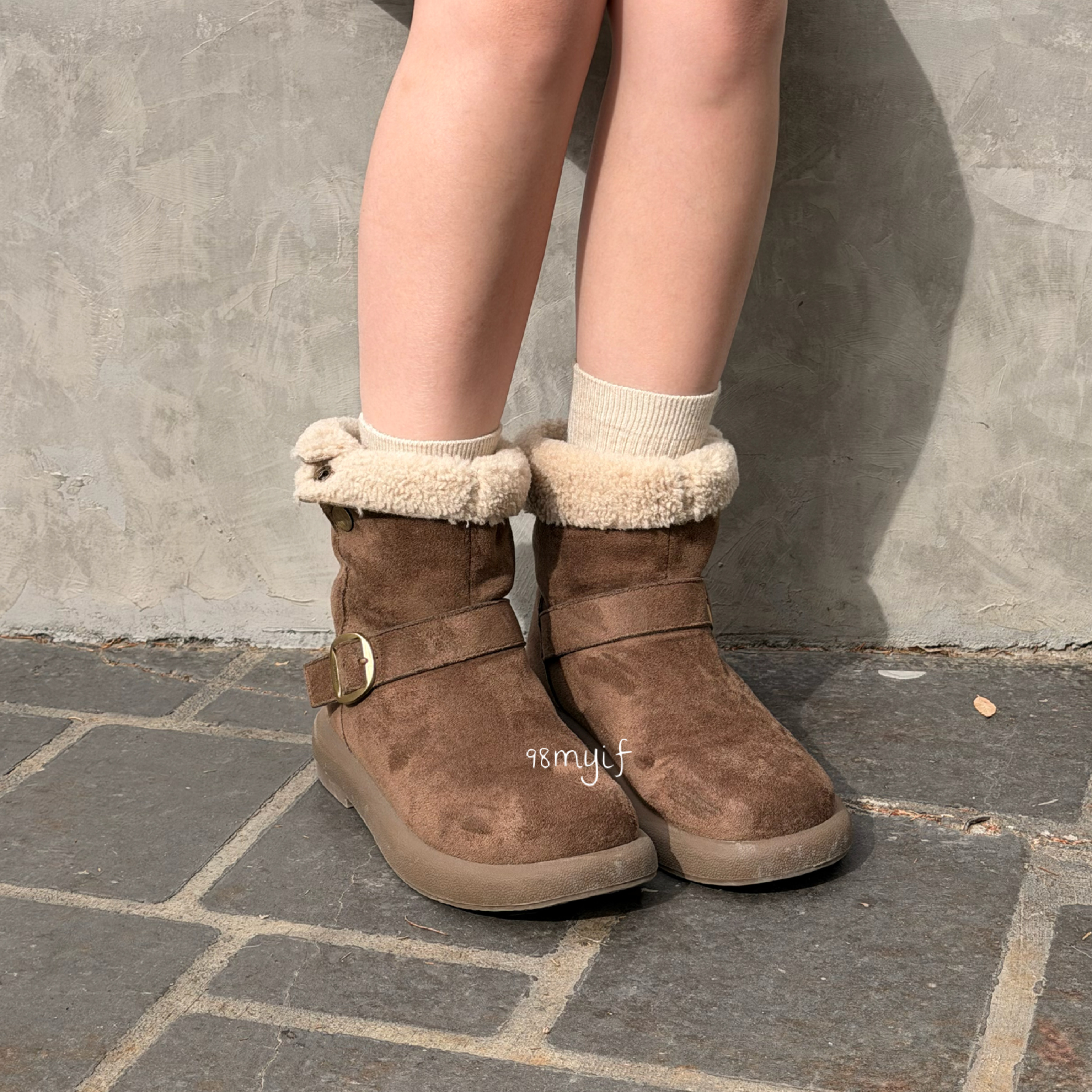 💥ON SALE 🧸QQ毛可愛中筒雪靴