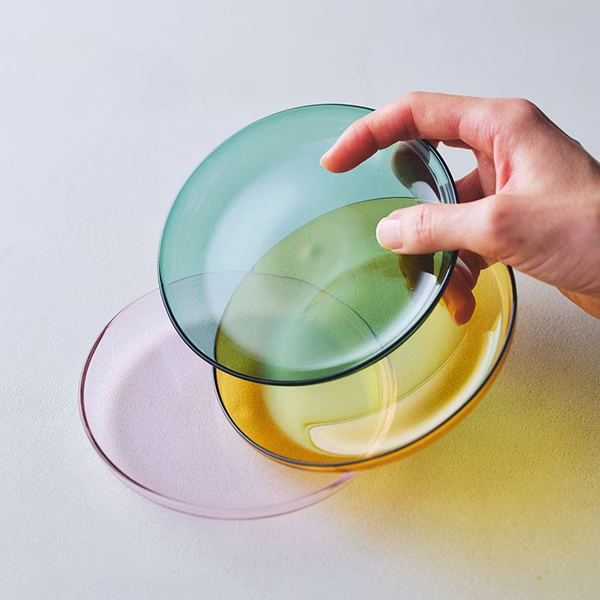 amabro-HEAT-PROOF 玻璃餐盤,實用性十足。除了食用也可小物收納