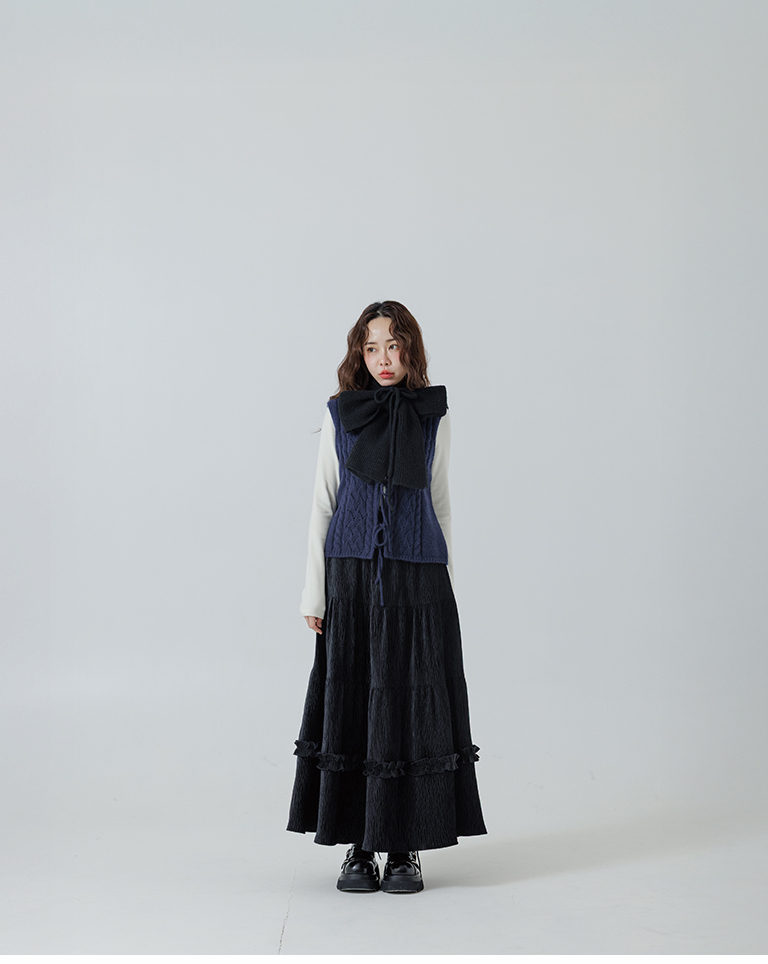 Plain hooded drawstring knitted scarf, available in five colors.【07010475】in stock+pre-order