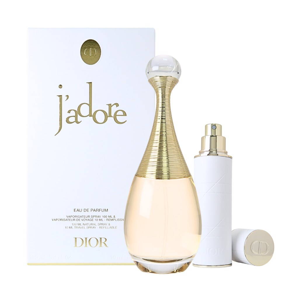 Dior 迪奧 J'adore 真我宣言香氛隨身旅行組 ( 100ml 淡香精+10ml隨身瓶 )