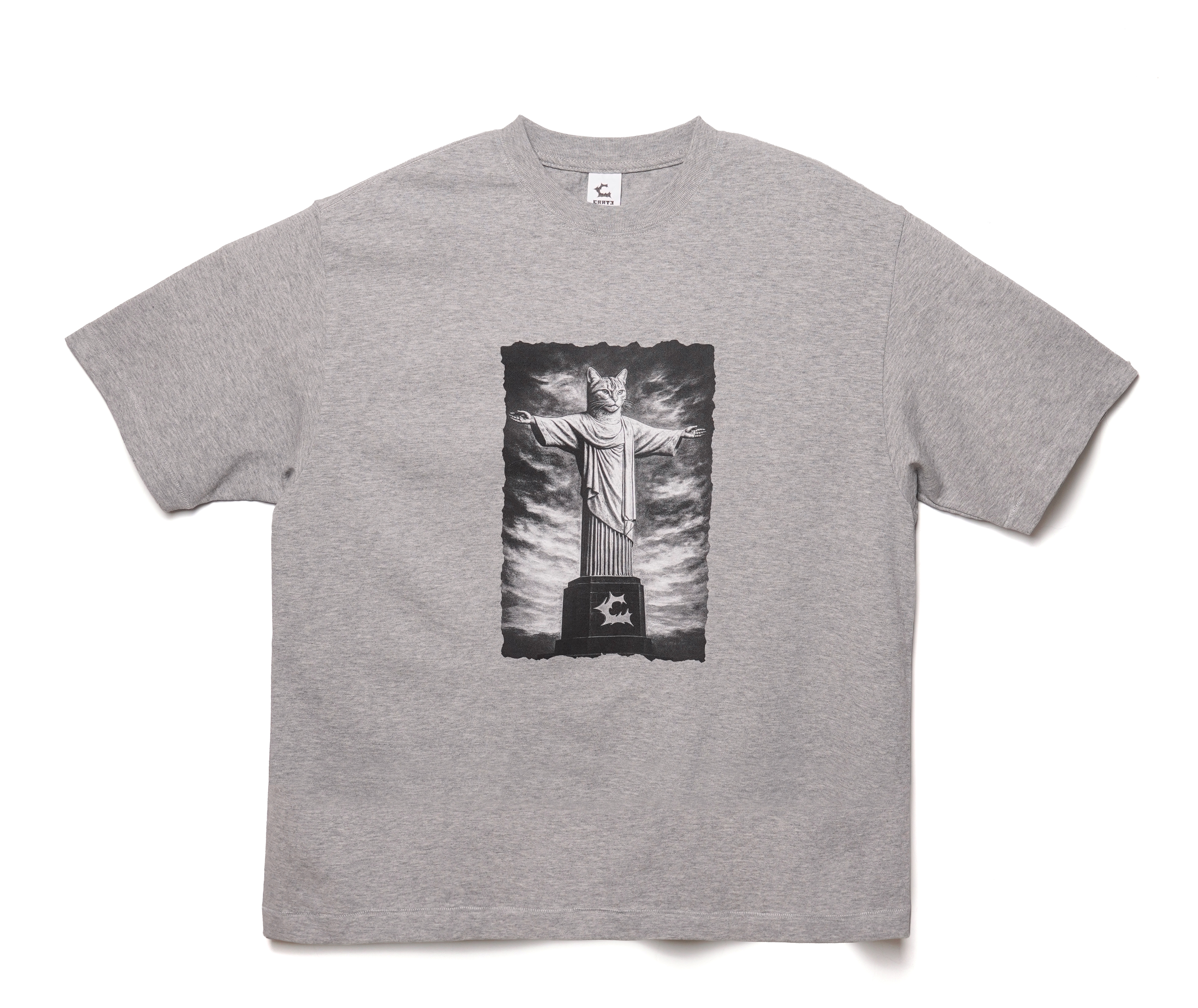 CAAT3 “GATO REDENTOR” TEE HEATHER GREY C3ST04HG