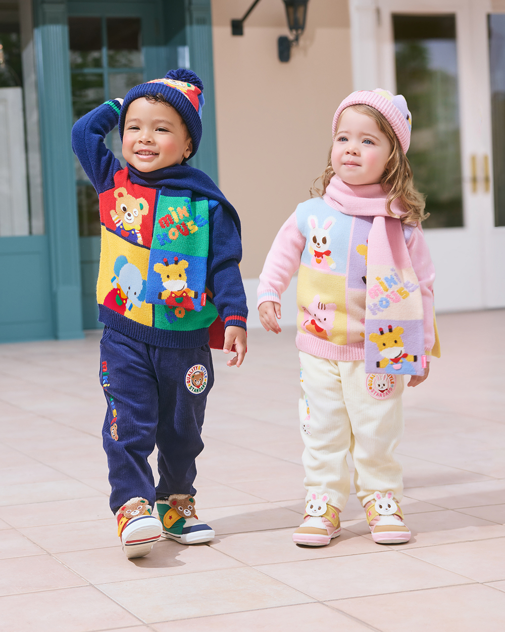 普吉熊針織毛帽-海軍藍