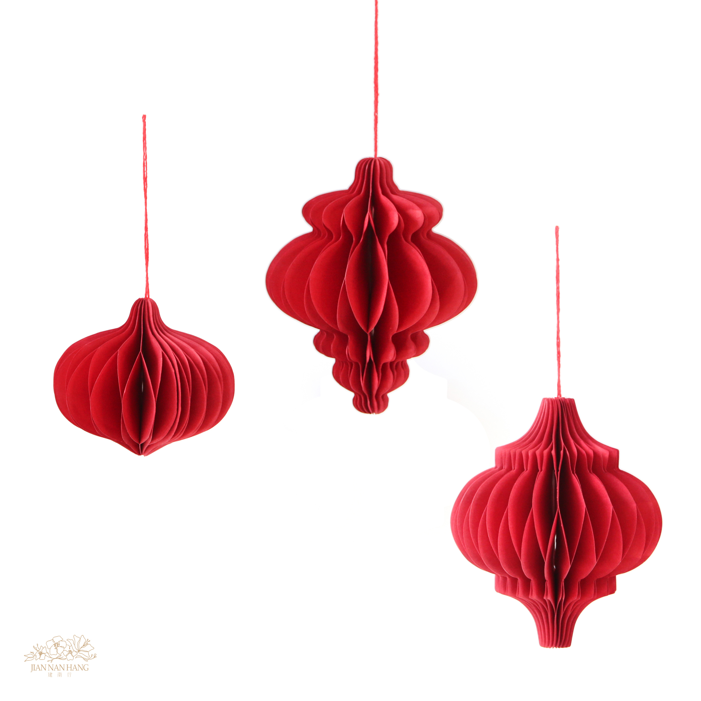 裝飾 新中式燈籠掛件 3入