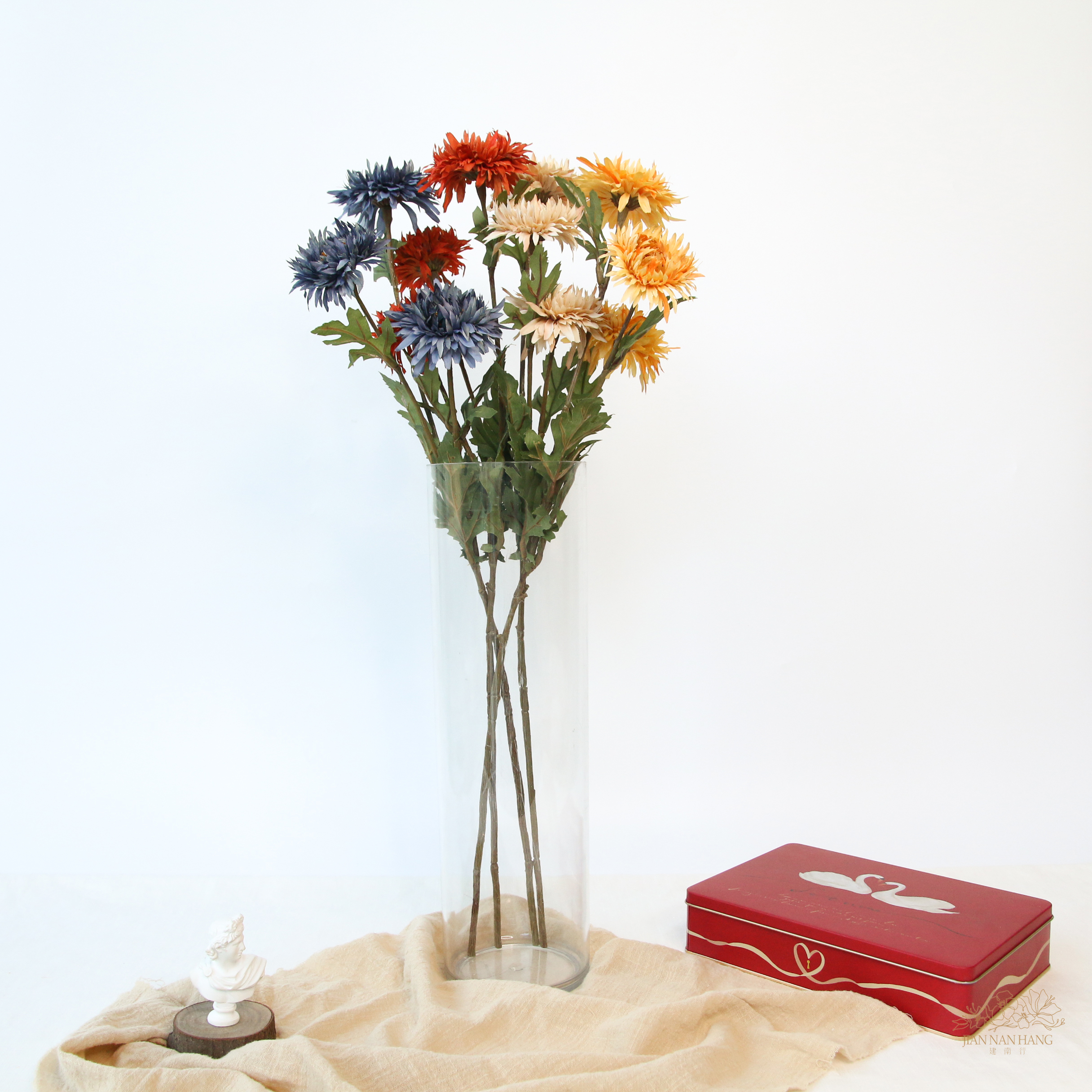 人造花 紫苑花 4色