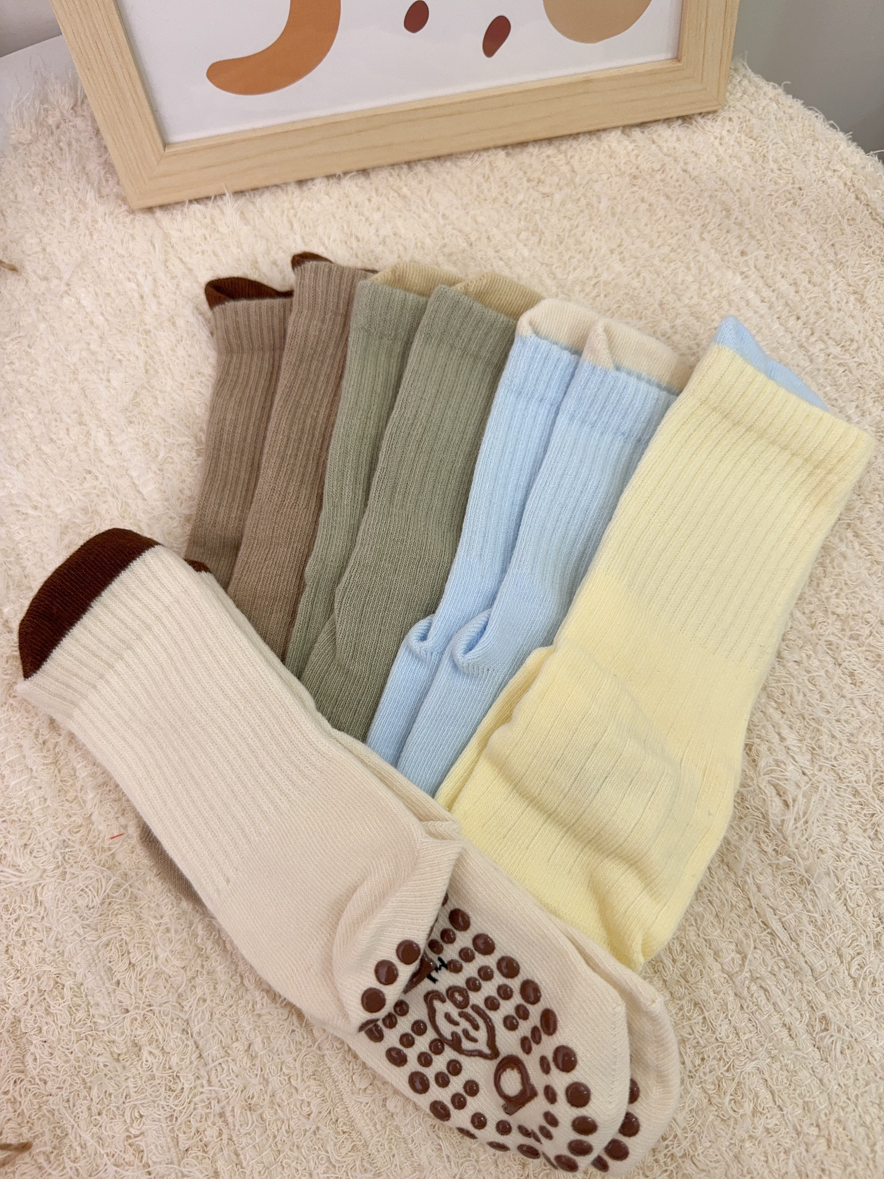 純棉素色襪組5入