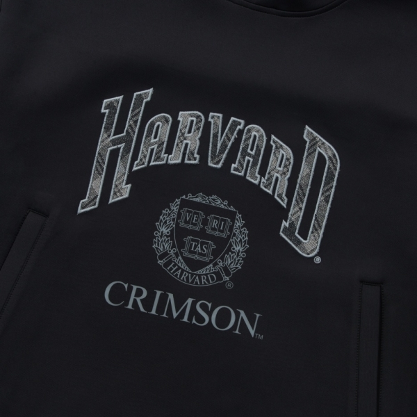 NCAA 帽T 黑 寬版 口袋 高領 長袖 女 7452105020