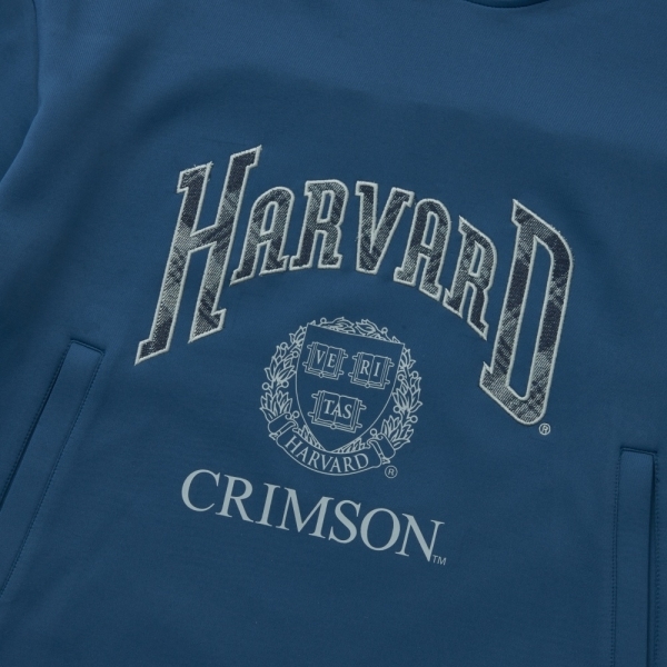 NCAA 帽T 深藍 寬版 口袋 高領 長袖 女 7452105080