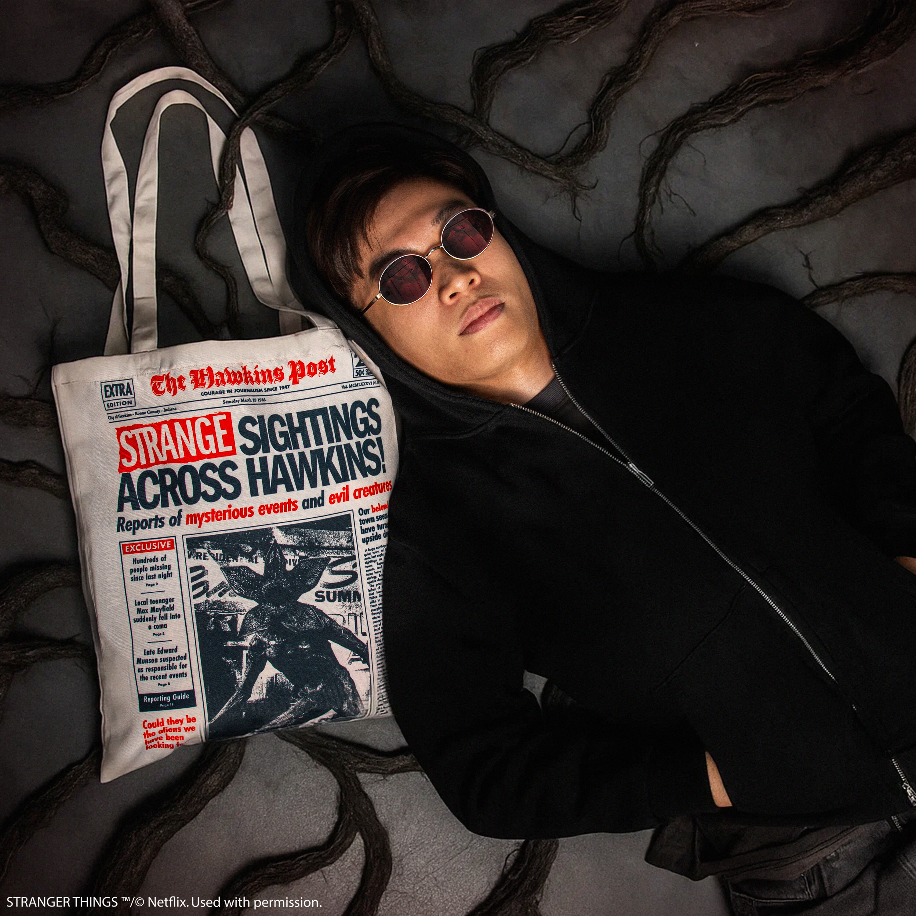 怪奇物語 - 托特包 - 霍金斯顛倒世界