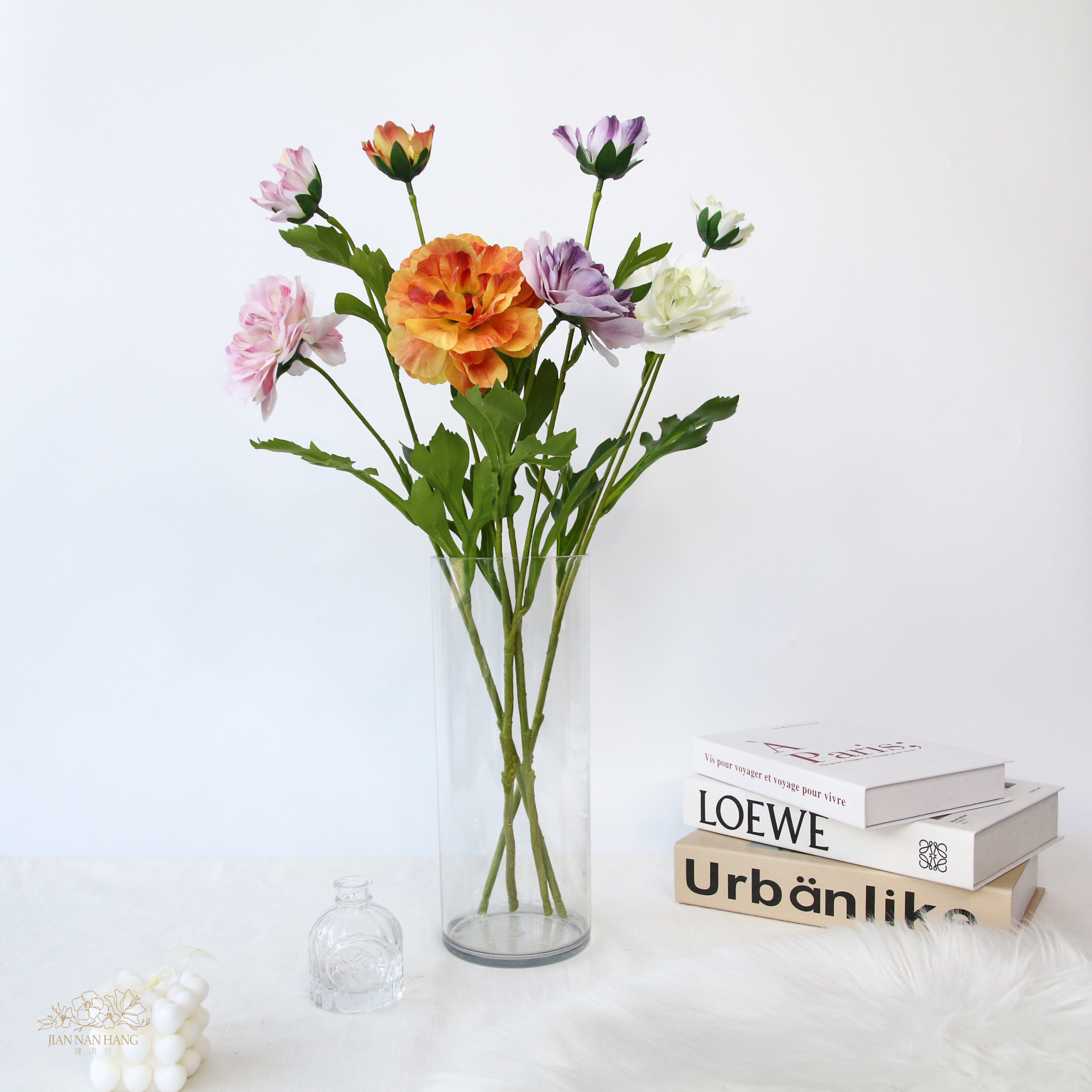 人造花 毛茛 4色