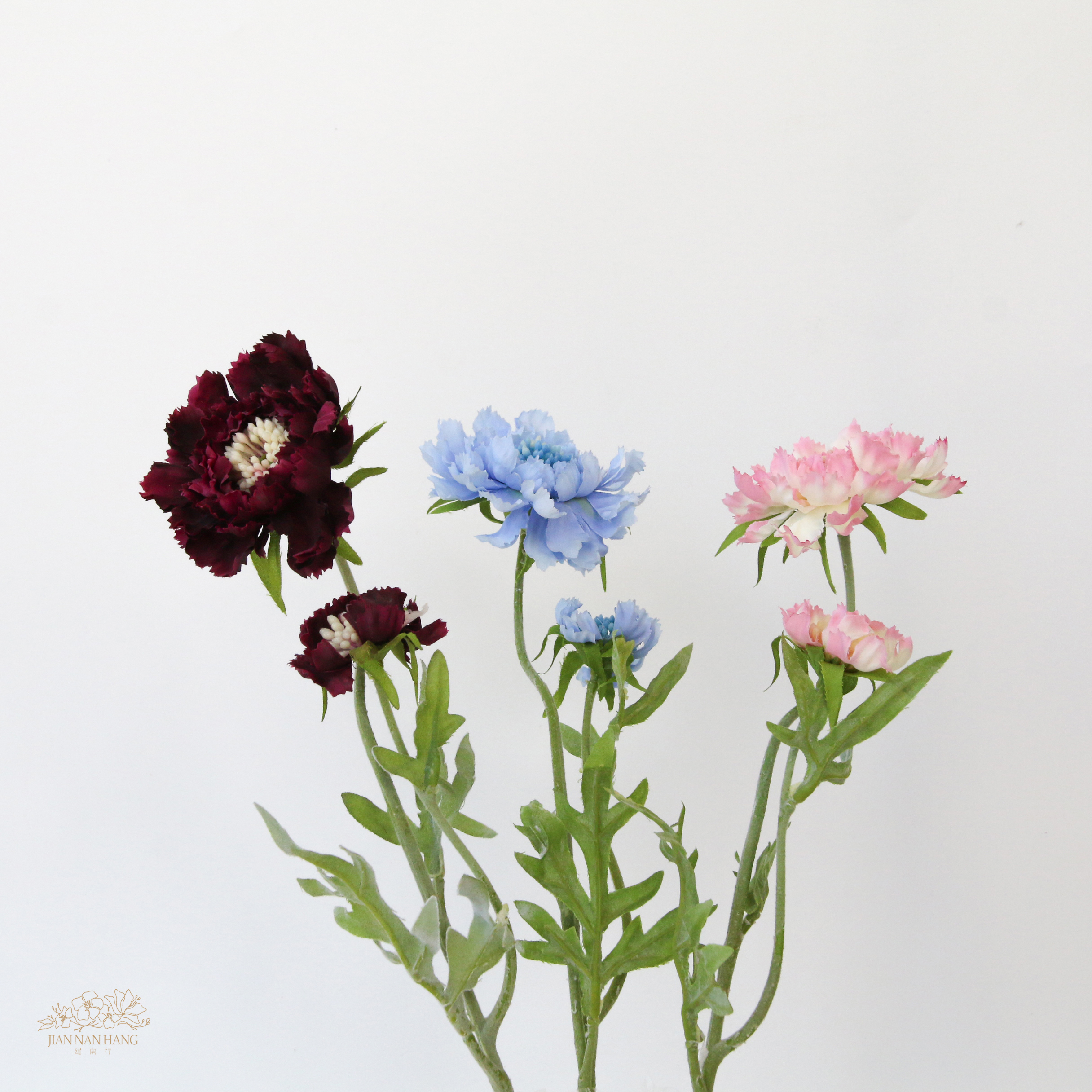 人造花 藍盆花 3色