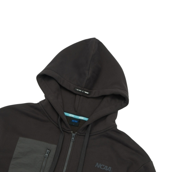 NCAA 外套 深灰 刷毛 口袋 連帽外套 中性 7455140210