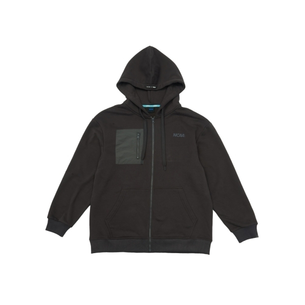 NCAA 外套 深灰 刷毛 口袋 連帽外套 中性 7455140210