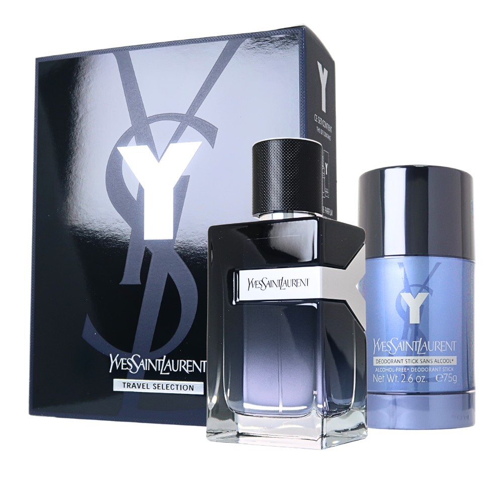 [全新拍照拆膜]  Ysl Y Men Y男性二入禮盒組 (淡香精 EDP 100ml+體香膏 75g)
