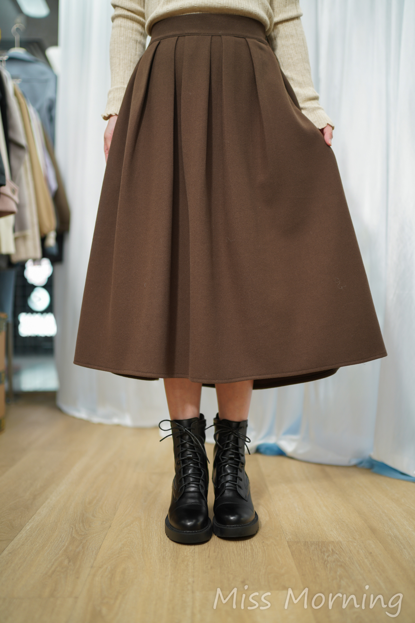 簡單大氣傘裙(34066)