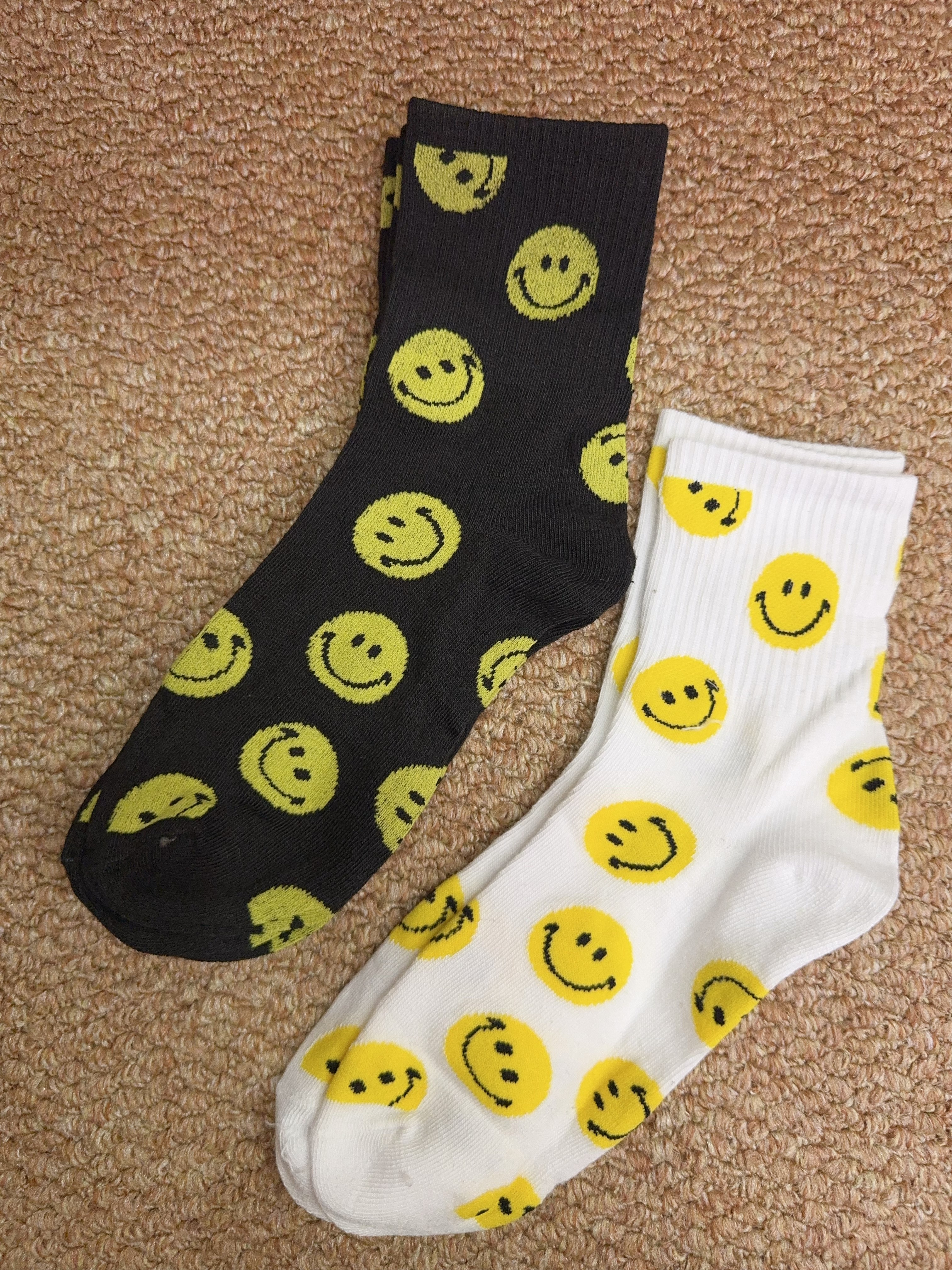 大人-滿版笑臉襪組2入