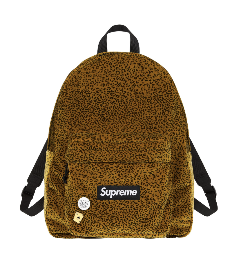 [Instock] Supreme FW25 Velvet Backpack | (Black / Red / Gold)