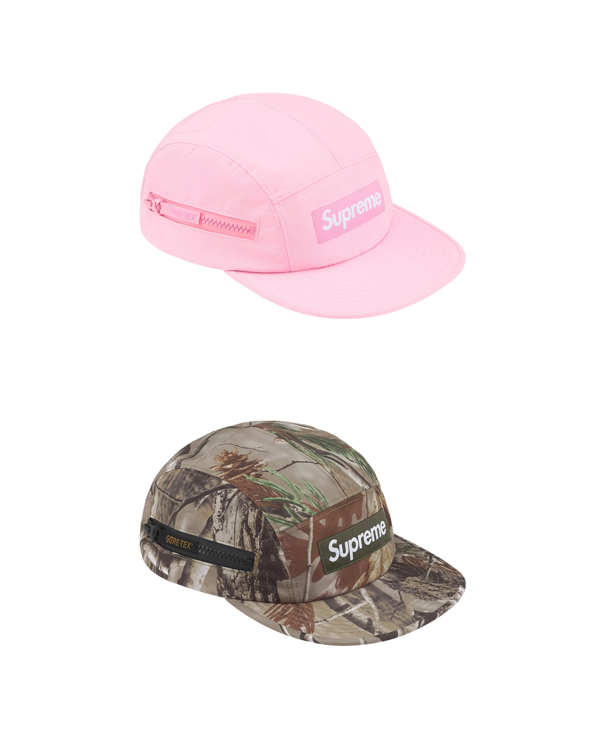 [Instock] Supreme FW25 GORE-TEX Zip Pocket Camp Cap | (Camo / Pink)