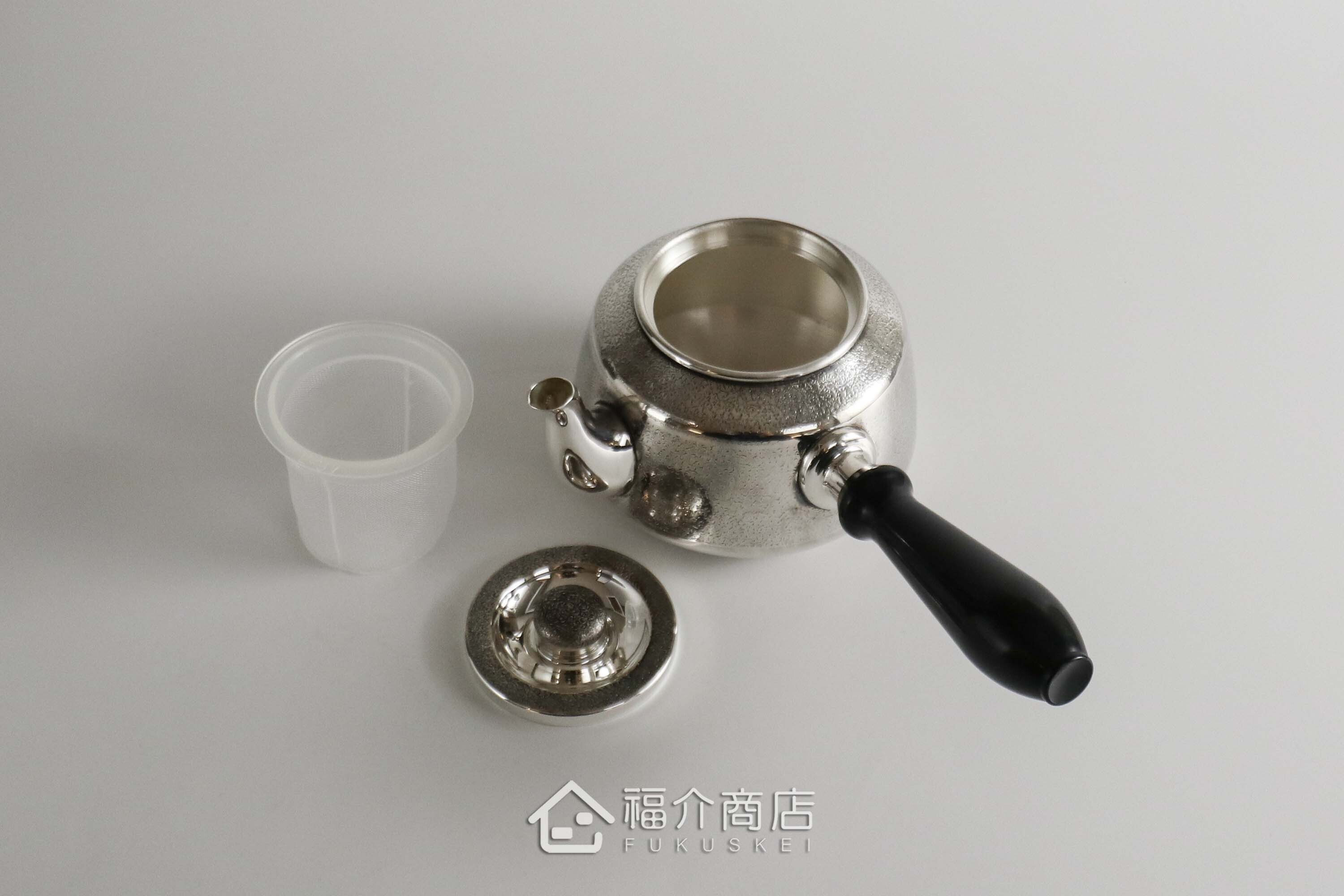 泡茶用的日本純銀茶壺
