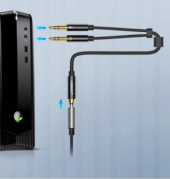 Ugreen 3.5mm 轉耳麥二合一音頻轉接線_AV140