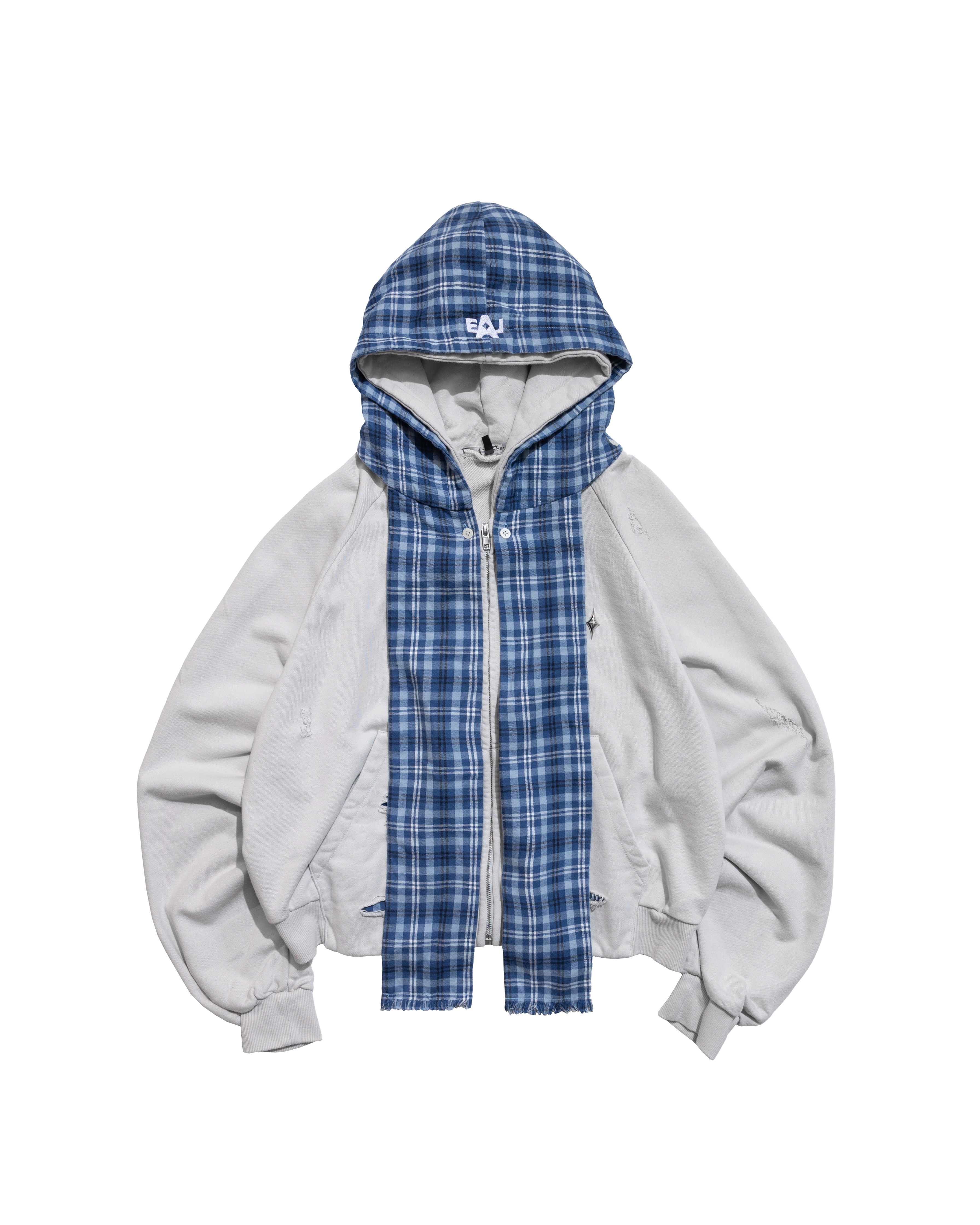 EAL E’TREALOUEST 25AW （ OLD DAYS ）  Removable Hood Zipper Jacket