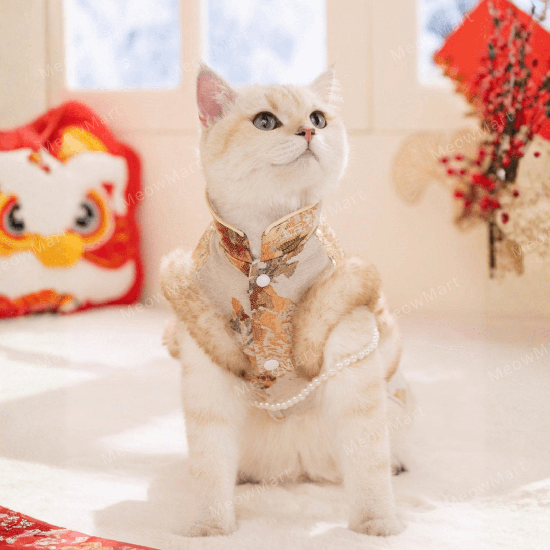 【現貨8折】繁花似錦賀年唐裝裙 (貓狗適用)