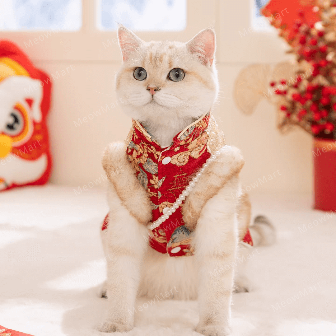 繁花似錦賀年唐裝裙