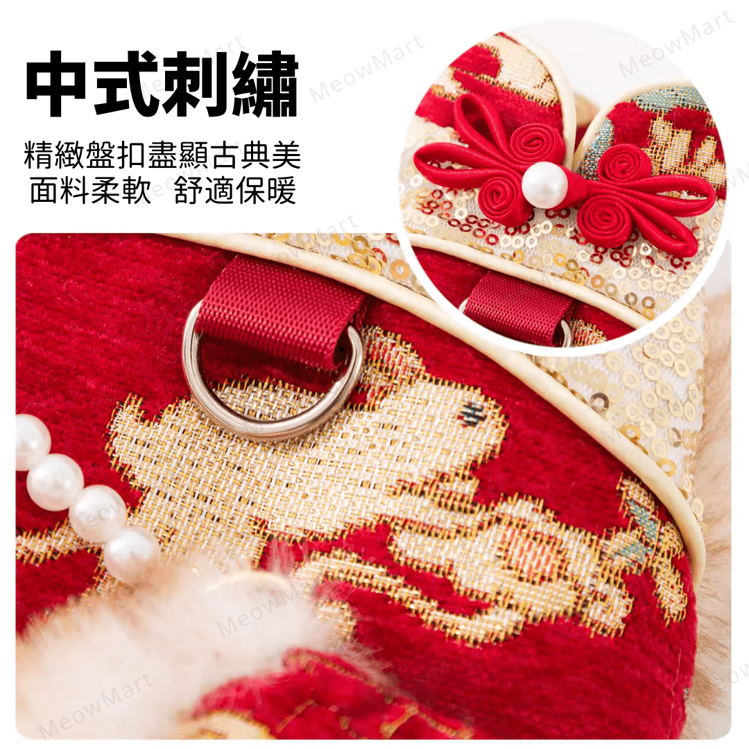 繁花似錦賀年唐裝裙